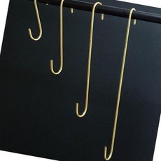 다용도 S자 스텐 고리 소품 가방걸이 조리도구 욕실 걸이대, 블랙30cm, 1개