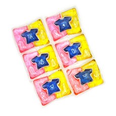 끄미끄미 캡슐 세탁조 클리너 /수용성 향기 고농축 /세균 곰팡이제거/일반 드럼 겸용, 6개, 15g