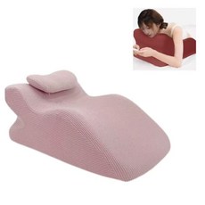 ZCBV엎드려 책읽는 쿠션 다기능 엎드린 자세 베개에 누워 자고 침대에 누워 휴대 전화 독서 책 보는 베개 패드, 버블핑크쿠션+베개, 핑크, 1개