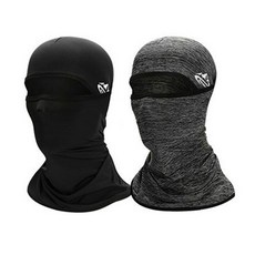 涼爽巴拉克拉法帽 2入, 黑色+混色灰色