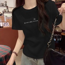 DTSIINCTLVE 印花短版T恤