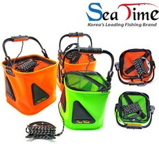 씨타임 EVA 하드 접이식 두레박 20L 22L 24L, 씨타임 EVA 두레박20L 오렌지