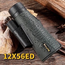 고배율 단망경 망원경 미니 스코프 단안경 투시 야간, 12x56ED 단안경, 기본 색상