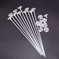 화이트 풍선 막대 스틱 손잡이, 1개, 화이트_32cm