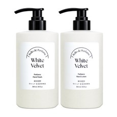 데일리콤마 벨로 드 퍼퓸 대용량 향좋은 핸드 300ml 로션+워시 세트 화이트벨벳, 로션+워시(화이트벨벳 향), 1세트