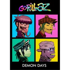 가상 록 밴드 Gorillaz 포스터 현대 음악 앨범 커버 캔버스 회화 벽 예술 클럽 거실 홈 장식 벽화, 03 20X30c Unfraed, 2