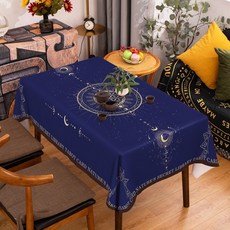 타로식탁보 타로스프레드천 매트 타로천 카드 러그 테이블 사각패브릭, 80x130-50x100정도의데스크탑에적합, 20
