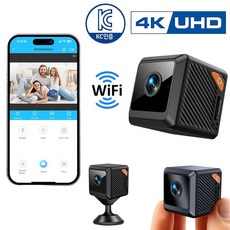 EMITAIM 4K 스마트 가정용 cctv 고화질 카메라 홈캠 실내용 실시간 모니터링 회전형 wifi 애완동물 cctv, SK12Pro