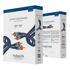 沐耳 德國線材精品 inakustik 雙屏蔽 RCA 訊號線 PREMIUM 四星級 1.5米，音質純淨，德國工藝, 1個
