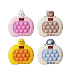 캐릭터 푸쉬팝 게임기 5세대 6세대 999레벨 6가지 모드, 핑크토끼