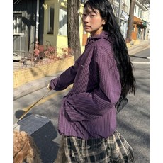 브랜드정품 DICKIES 그리드 체크 라이트 윈드브레이커 Purple 169194