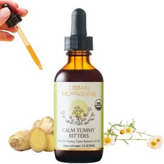 Urban Moonshine Calm Tummy Digestive Bitters - Relief for Nausea & Upset Stomach - Debloat - Diges, Urban Moonshine Calm Tummy Dig, 1개