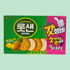 롯데제과 롯데샌드 파인애플 2번들 630g, 1개