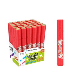 兒童戲水水炮水槍 20英尺射程 30入盒裝, 紅色38*4, 1個