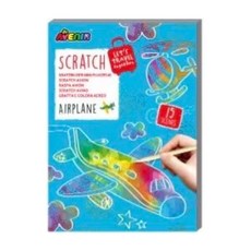 Avenir Kids 迷你口袋刮畫本 - 飛機 兒童創意美術用品 迷你便攜 安全無毒 激發想像力, 德國Avenir Kids, 德國Avenir Kids