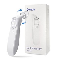 Bercom 디지털 비접촉 적외선 이마 체온계 3 in 1 유아용 비접촉식 체온계 유아용 성인용 발열 체크 체온계 건, white