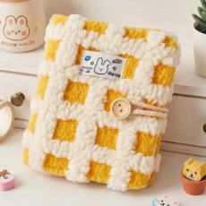 모노슈아 미니 포카바인더 부들부들 털바인더, 20매, 옐로우