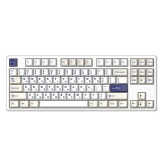 한성컴퓨터 저소음 가스켓 3모드 폼떡 유무선 기계식 텐키리스 기계식 키보드 45g, 오션화이트, GK797 PRO, HMX라벤더 또각
