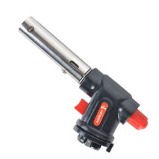 캠핑왕국 액화방지 불조절 요리용 토치, 블랙