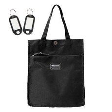 (네임택 증정) 주니로와 다용도 보조가방 신발주머니 신발가방, 1개, 블랙