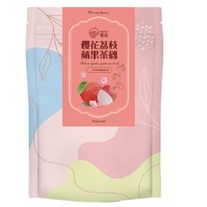 CHILL 愛吃 櫻花荔枝蘋果冰茶磚 清爽果香 輕鬆沖泡 辦公室午茶點心 170克 (10入), 17g, 1個, 10個裝