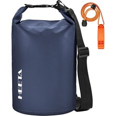 HEETA 방수 드라이백 롤탑 남녀공용 서바이벌, 40L, 진한 파란색