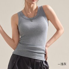 白色吊帶背心女夏季2024新款內搭外穿寬肩遮副乳螺紋百搭打底上衣