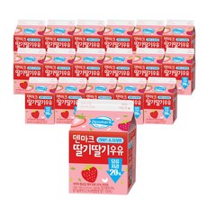 [동원] 덴마크 딸기딸기 우유, 18개, 300ml