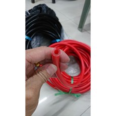 天劍 世傑 阿洲牌 天然乳膠橡皮 高彈力軟Q雙色防紫外線魚槍橡皮 潛水/漁獵彈弓橡皮, 外10*內5=一米200(外皮紅色), 1個