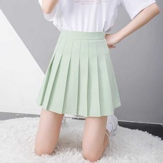 골프 치마 테니스 스커트 플레어 여자 민트색 하이웨이스트