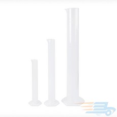 leeksoon 플라스틱 매스 실린더 실험기구, 50ml