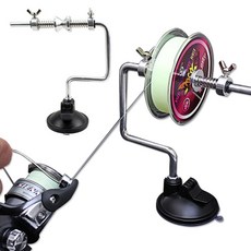 킹태 낚시줄감개 줄감기 릴 라인와인더 흡착형 집게형 원줄 결속기, 1개, 흡착형 낚시줄감개