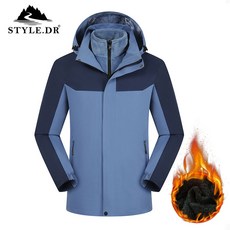 스타일닥터 아웃도어 등산복 방수 바람막이 남녀공용 겨울점퍼 재킷 탈부착형 낚시복