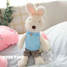 글로아픽 팡쿠 토끼인형 동물 선물 귀여운 애착인형, AK. 보라색 파란색 후드티 흰색 토끼