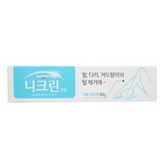 니크린 제모크림 30g 제모제 팔다리겨드랑이털제거, 1개