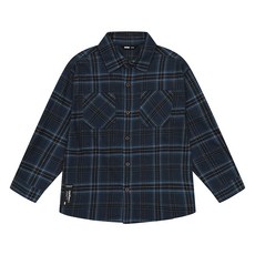 소이 남아 아웃포켓 체크 셔츠 21W5331 BL