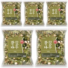 건강중심 국산 말린 황칠나무 잎 가지, 5개, 500g