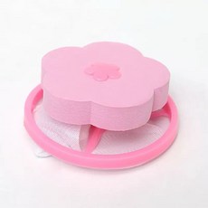 洗衣機過濾網 升級雙骨架 毛髮過濾網, 1個, 【梅花款】粉