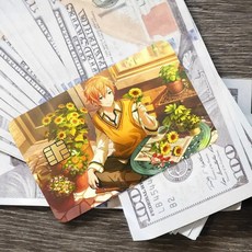 프로젝트 세카이 시노노메 아키토 카드 스티커 방수필름 은행카드, 18x13.5CM, z2