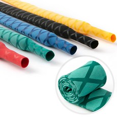 ZIO-BIZ 낚시대 손잡이 고무 열수축튜브 50cm / 논슬립 수축튜브 수축고무 열수축고무 낚시대그립 낚시용품 당구 탁구채 배드민턴 테니스 골프채 오토바이핸들 손잡이 고무, 그린