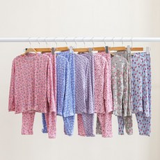 아동 긴팔 피치 꽃세트 아동플리츠 피치내복 꽃플리츠 유아 키즈 주니어 여아 남아 실내복 홈웨어 파자마 아동잠옷 아동실내복 성인플리츠 주니어플리츠 주니어내복 민트색처럼