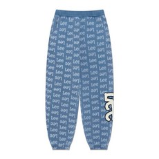 [백화점 정품] Lee 키즈 리로고 프린트 조거팬츠 인디고라이트 LK2501JP08IL