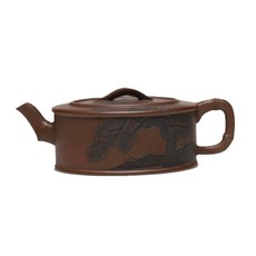 紫泥手作紫砂壺, 1個, 1L, 革紫泥:如圖所示