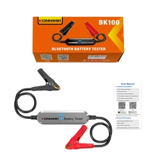 BK200 KONNWEI 배터리 테스터 블루투스 5.0 자동차 오토바이 트럭 6V 12V 24V 분석기 2000 CCA 충전 테스트, 01 BK100 Sliver