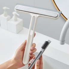에이솜 다용도 화장실 물기제거기 물기 제거기 유리창 닦이 물기제거 욕실 미니 스퀴지, 크림 화이트, 1개