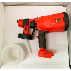 噴漆槍 21V 分體式電動噴塗機, 1個, JJ有刷噴漆槍 21V紅 單主機(無電池