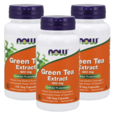 [Now Foods] 녹차 추출물 400 mg 100 베지캡슐 3 SET