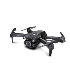 遙控無人機，智能飛行，高清航拍，新手易上手，輕巧便攜, H66黑色+双镜头+定高功能+光流,二块电池【送收纳包+备用风叶+防护栏】, 1個