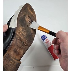 실리콘 본드솔 셀프 밑창 보강 / 본드칠 작업용 솔 / 가죽 공예 수성 본드 브러쉬, 1개, 블랙골드