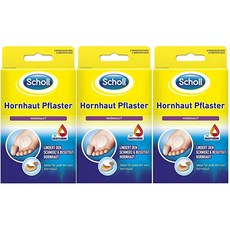 영국내수 Scholl 발 바닥 굳은살 제거 플라스터 반창고 패치 x 3팩, 1개